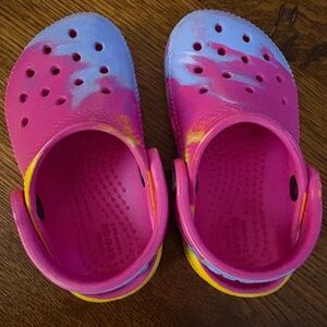 CROCS Kids Sandals in Pink and Blue